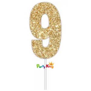 Products: Cake Topper Gold No.9