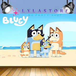 Themed Backdrops For Birthday Parties: Bluey Birthday Party Backdrop | Banner - 58