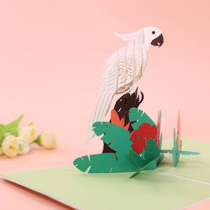 3d Art Cards For Every Occasion: White Parrot