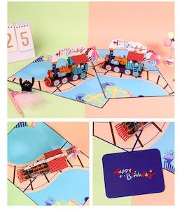 3d Art Cards For Every Occasion: Train