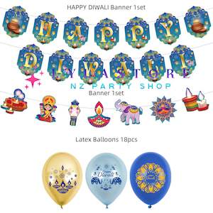 Dīpāvalī Festival Themed Birthday Party Balloon Pack Decorations - 360
