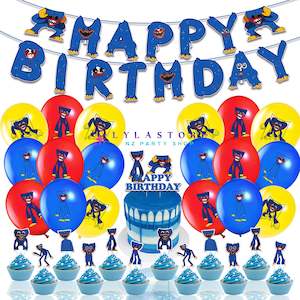 Themed Balloon Sets For Birthday Decoration: Poppy Playtime Themed Birthday Party Balloon Pack Decorations - 362