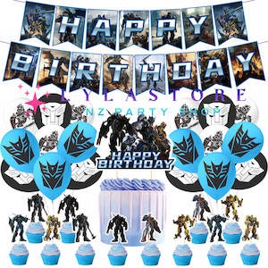 Transformer Themed Birthday Party Balloon Pack Decorations - 255
