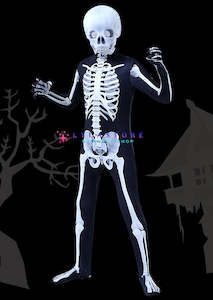 Halloween Skeleton Costume Set with Mask for Kids and Adults