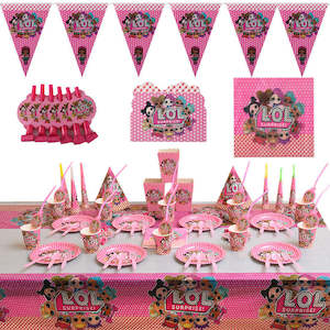 Themed Birthday Sets: 115Pcs LOL Surprise Birthday Party Decorations