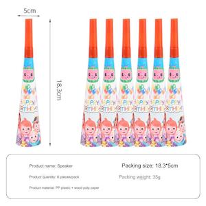 6pcs Cocomelon Birthday Party Speaker