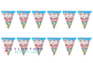 Cocomelon Party Supplies Decor: 12pcs Cocomelon Birthday Party Flag Banner Backdrop