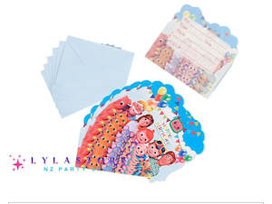 6pcs Cocomelon Birthday Party Invitation Cards