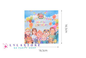 10pcs Cocomelon Birthday Party Paper Towels