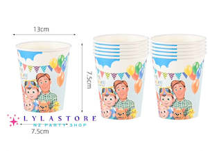 6pcs Cocomelon Birthday Party Cups