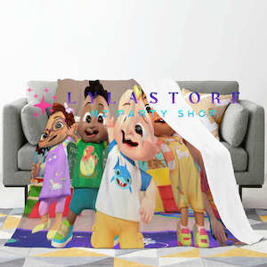 Cocomelon Party Supplies Decor: Cocomelon Flannel Blanket - Perfect for Snuggling