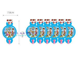 6 pcs Paw Patrol Birthday Party  Blow Dragon