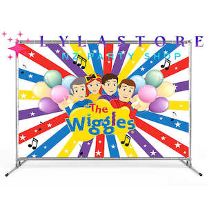 The Wiggles Party Supplies Decor: The Wiggles Birthday Party Backdrop | Banner