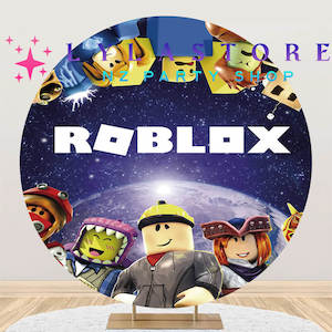 Roblox Party Supplies Decor: Roblox Backdrop Hire in Auckland - Premium 2m Round Design | Affordable Daily Rates