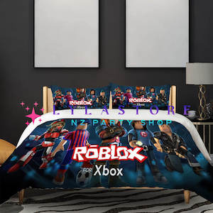 Roblox Party Supplies Decor: Roblox Duvet Cover Set - Perfect for Kids Bedroom