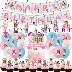 Roblox Party Supplies Decor: Roblox Pink Birthday Party Balloon Decorations-303