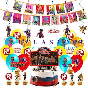 Roblox Birthday Party Balloon Decorations-302