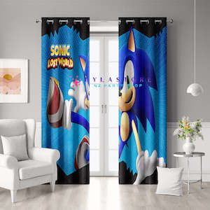 Sonic The Hedgehog Blackout Curtains - Set of 2 | Kids Bedroom Décor