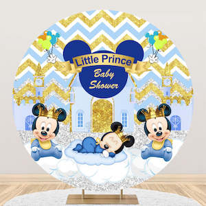 Mickey Mouse Backdrop Hire in Auckland - Premium 2m Round Design | Affordable Daily Rates