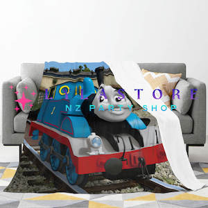 Disney Themed Party Supplies Decor: Thomas Flannel Blanket - Perfect for Snuggling