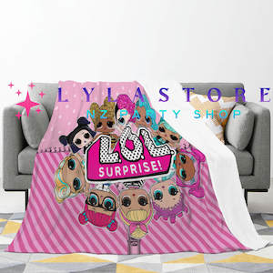 LOL Surprise Girl Flannel Blanket - Perfect for Snuggling