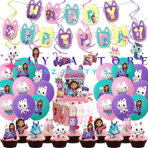 Gabby Dollhouse Birthday Party Balloon Decoration Set-201