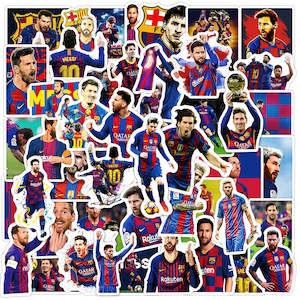 Themed Collectibles Decoration: 50Pcs Messi Football Sticker Set