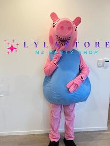 Mascot Costume Hire For Parties Auckland: Peppa Pig Daddy Mascot Costume Hire in Auckland NZ