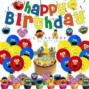 Sesame Street Themed Birthday Party Balloon Pack Decorations