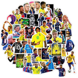Themed Collectibles Decoration: 50Pcs Neymar Football Sticker Set