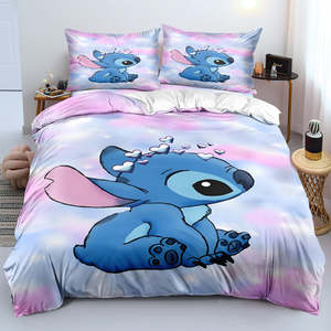 Disney Stitch Duvet Cover Pillow Case Set - Perfect for Kids Bedroom