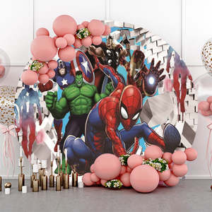 backdrops: Spiderman Backdrop Hire in Auckland - Premium 2m Round Design | Affordable Daily Rates