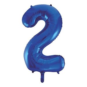 Foil Numbers: Foil Balloon Number Blue "2"