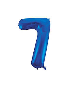 Foil Balloon Number Blue "7"