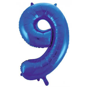 Foil Balloon Number Blue"9"