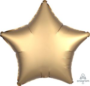 Shapes: Foil Balloon 18" Satin Luxe Gold Star
