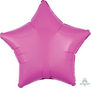 Shapes: Foil Balloon Bubble Gum Pink Star