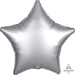 Foil Balloon Luxe Platinum Star