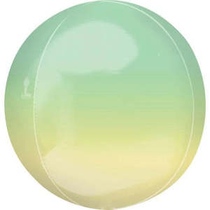 Balloon Orbz 16" Ombre Yellow & Green