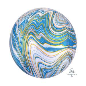 Balloon Orbz 16" Blue Marble