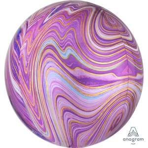 Orbz: Balloon Orbz 16" Purple Marble