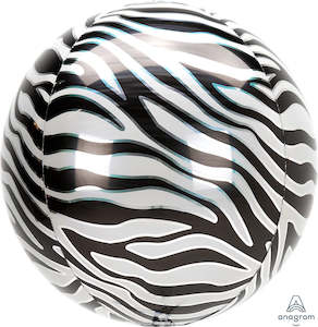 Orbz: Balloon Orbz 16" Zebra Print