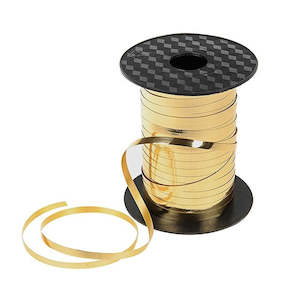 Ribbon: Curling Ribbon Metallic Gold 45M