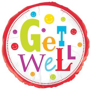 Foil Balloon 18" Get Well