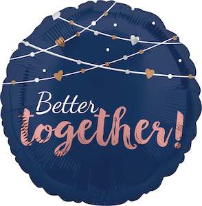 Other Messages: Foil Balloon 18" Navy - Better Together