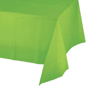 Plastic Table Cover Rectangle - Lime Green