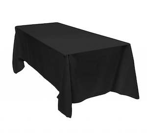 Plastic Table Cover Rectangle - Black
