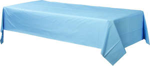 Plastic Table Cover Rectangle Pastel Blue