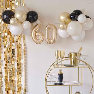 60 Milestone Balloon Bunting