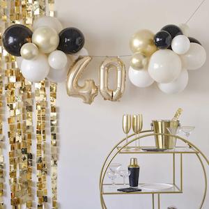 40 Milestone Balloon Bunting